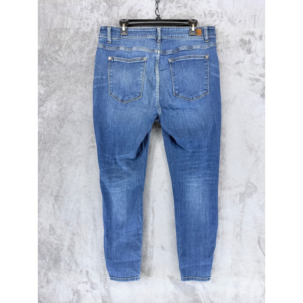 Judy Blue Womens 16W Skinny Fit‎ High Rise Medium Wash Denim Jeans JB82106MD-PL - Picture 7 of 10